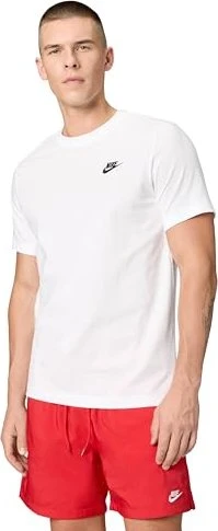 Nike Sportswear Club Funktionsshirt kurzarm weiß/schwarz (Herren)
