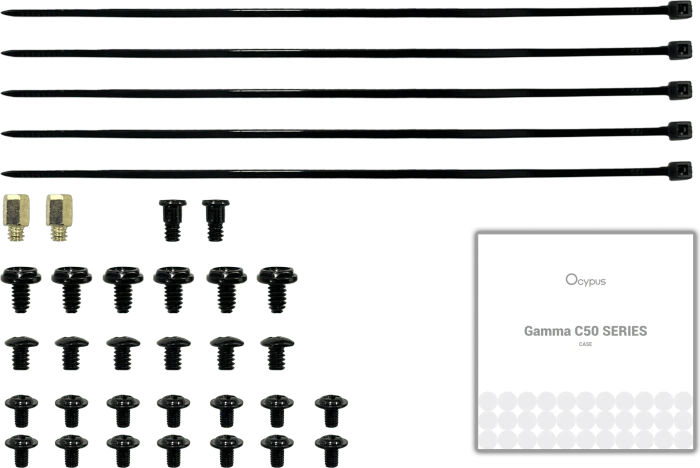 Ocypus Gamma C50, schwarz, Glasfenster