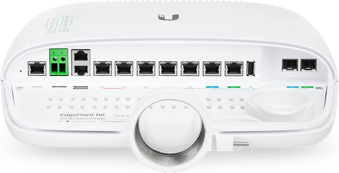 Ubiquiti EdgePoint Intelligent WISP Control R8 Outdoor Gigabit Router, 8x RJ-45, 2x RJ-45/SFP, passiv PoE