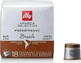 illy Iperespresso Brasile Kaffeekapseln, 18 Stück
