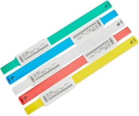 Zebra Z-Band UltraSoft Krankenhaus-Armband, 25.4x152.4mm, weiß/pink, 300 Stück, 6er-Pack