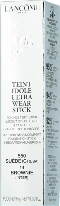 Lancôme Teint Idole Ultra Wear Foundation Stick 550 Brownie LSF15, 9.5g