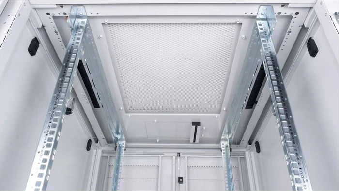 Roline / Secomp Pro Serie 19" Serverschrank 42HE, montiert, Gitternetztür, IP20, RAL 7035, 1000mm tief