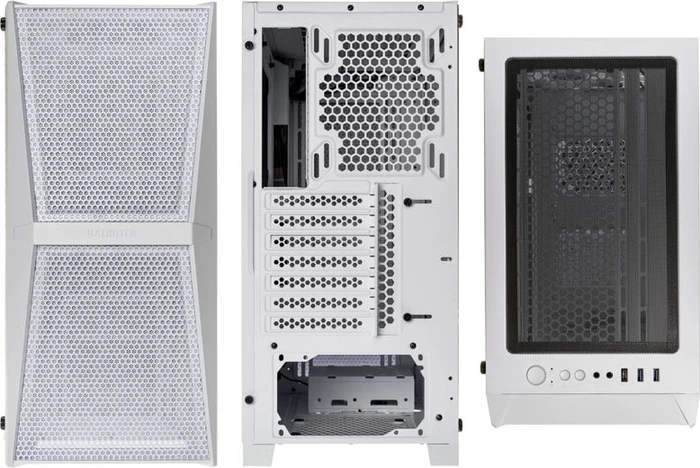 Raijintek Silenos MS, weiß, Glasfenster