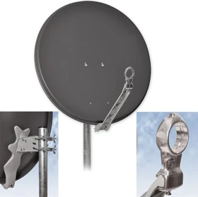 Dura-Sat Dur-Line Select 75/80 OL hellgrau - Alu Sat-Antenne