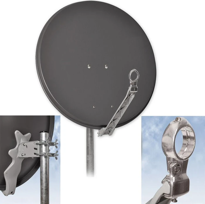 Dura-Sat Dur-Line Select 75/80 OL hellgrau - Alu Sat-Antenne