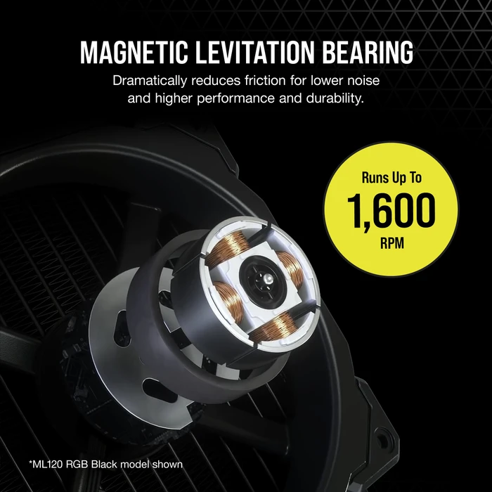 Corsair ML Series ML140 LED Elite Red, schwarz, 140mm