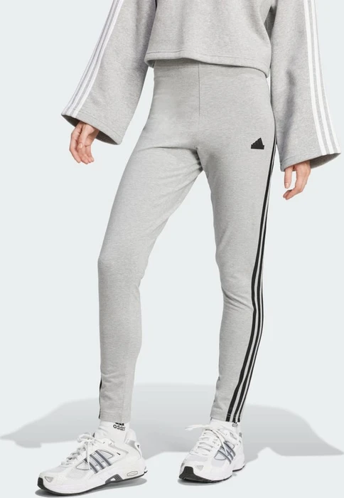 adidas Future Icons 3-Streifen Hose lang medium grey heather/black (Damen)