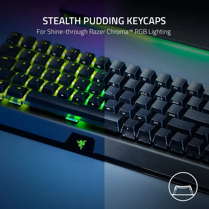 Razer BlackWidow V3 Mini HyperSpeed Phantom Edition, Razer GREEN, USB/Bluetooth, US