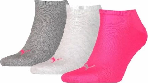 Puma Plain Sneaker Trainer Socken middle grey/melange/pink