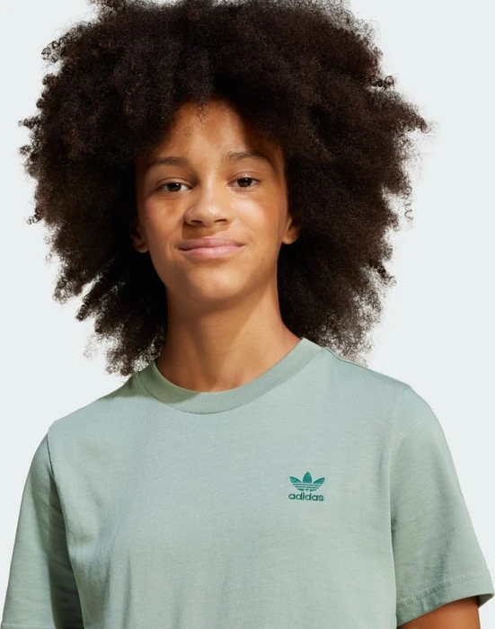 adidas Kids T-Shirt kurzarm silver green (Junior)