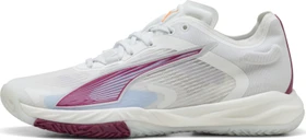 Puma Accelerate Nitro SQD 4 Handballschuhe puma white/lilac crush/haute tropic/heat fire (Damen)