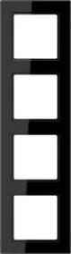 Jung A CREATION Rahmen 4fach, schwarz