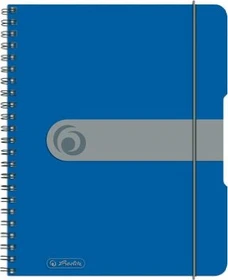 Herlitz Spiralblock to go, A5, kariert, Kunststoff-Cover, 80 Blatt, 2er-Pack