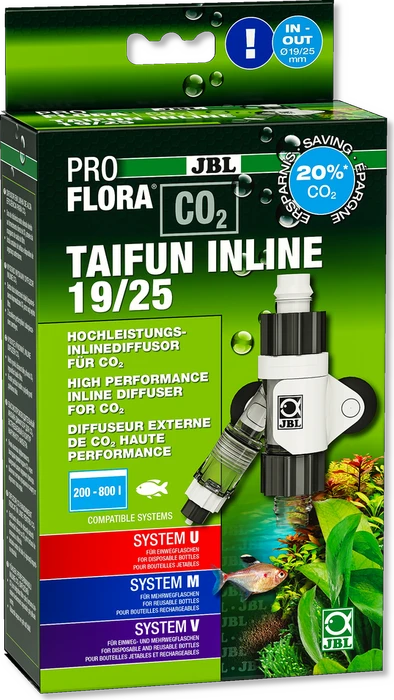 JBL PRO FLORA CO2 Taifun INLINE, Hochleistungs-Diffusor zur CO2 Zugabe in Aquarien mit Außenfilter