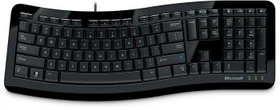 Microsoft OEM Comfort Curve Keyboard 3000 schwarz, USB, PL