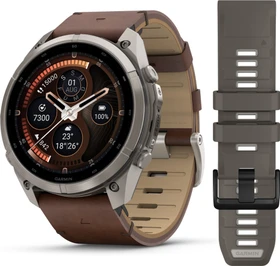 Garmin Fenix 9 Pro inReach 51mm titanium/walnut leather