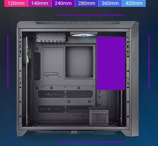 Thermaltake CTE C750 TG ARGB Snow, weiß, Glasfenster