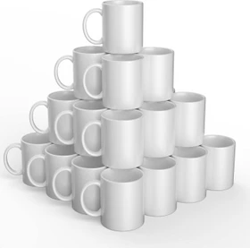 Cricut Mug Press Bedruckbare Tasse 340ml, weiß, 36 Stück