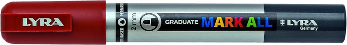 Lyra Graduate Mark All Permanentmarker 2mm sortiert, 12er-Set, Box