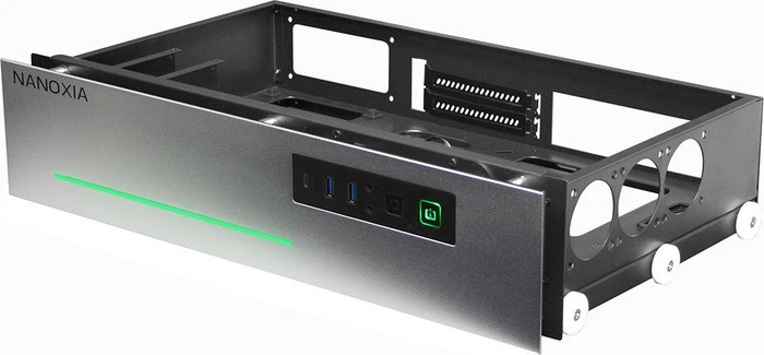 Nanoxia Project S Mini, silber, Glasfenster, Mini-ITX
