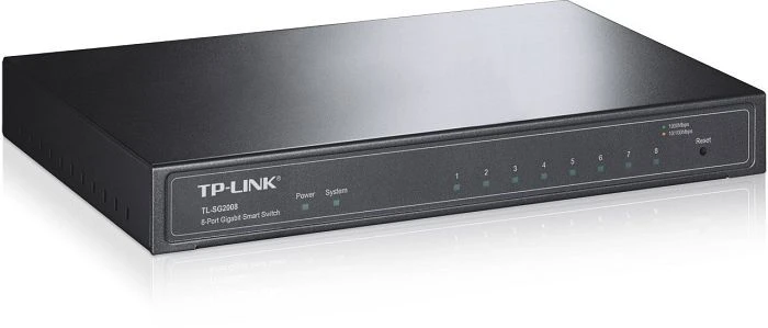 TP-Link TL-SG2000 Desktop Gigabit Smart Switch, 8x RJ-45