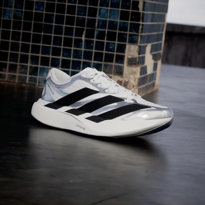 adidas Adizero EVO SL EXO cloud white/core black/iron metallic (Damen)