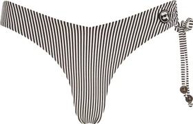 Karl Lagerfeld Ikon Striped Bikini-Hose weiß/schwarz (Damen)
