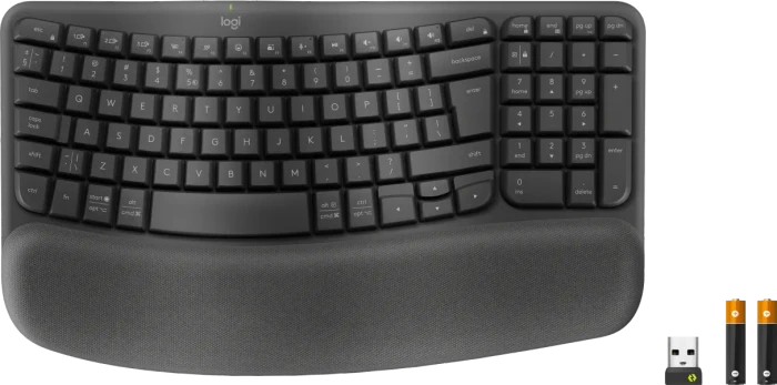 Logitech Wave Keys for Business, Grafit, Logi Bolt, USB/Bluetooth, US
