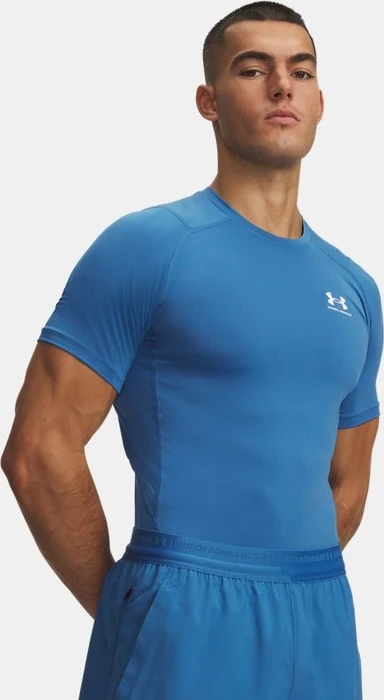 Under Armour HeatGear Armour Funktionsshirt kurzarm aegean blue/white (Herren)