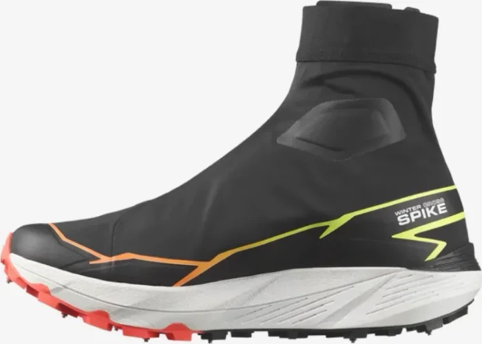 Salomon Winter Cross Spike black/fiery coral/safety yellow