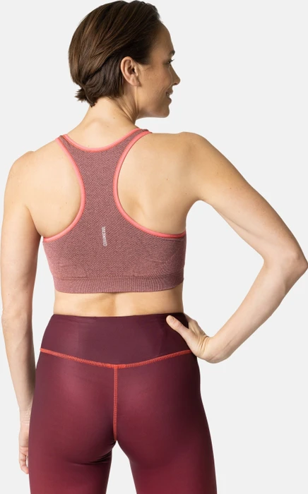 Odlo Seamless Medium Ceramicool Sport-BH cayenne melange (Damen)