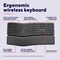 Trust Keyra Ergonomic Multi-Device Wireless Keyboard, schwarz, USB/Bluetooth, DE Vorschaubild