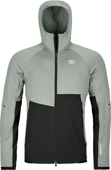 Ortovox Fleece Rib Hoody Funktionsjacke green sage (Herren)