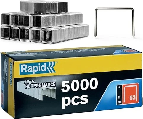 Rapid Typ 53 Feindraht Tacker-Klammern, 10mm, 5000 Stück