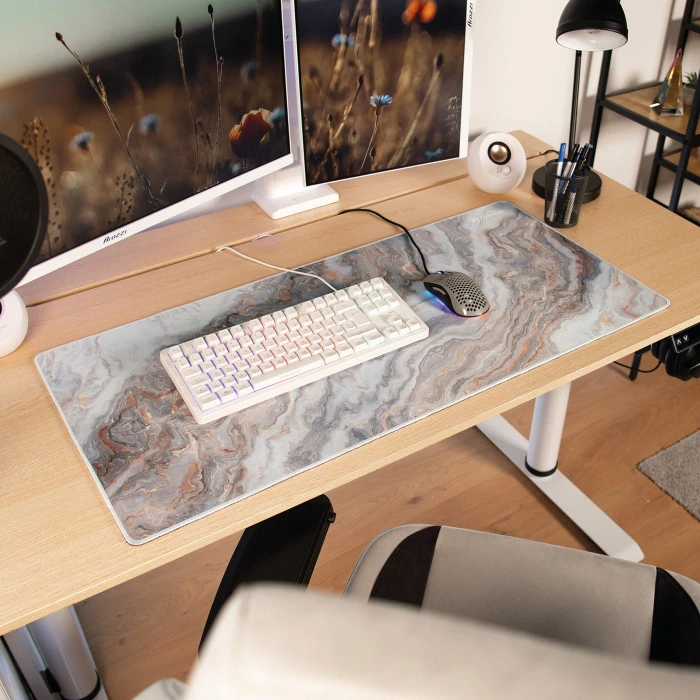 Arozzi Zona Mousepad XL, White Marble