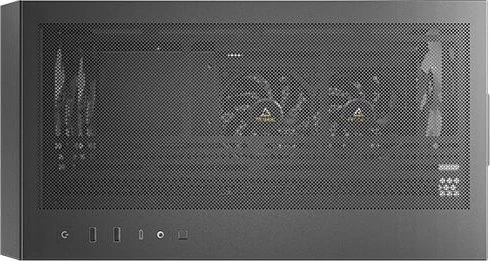 Antec Flux Rear, schwarz/braun, Glasfenster