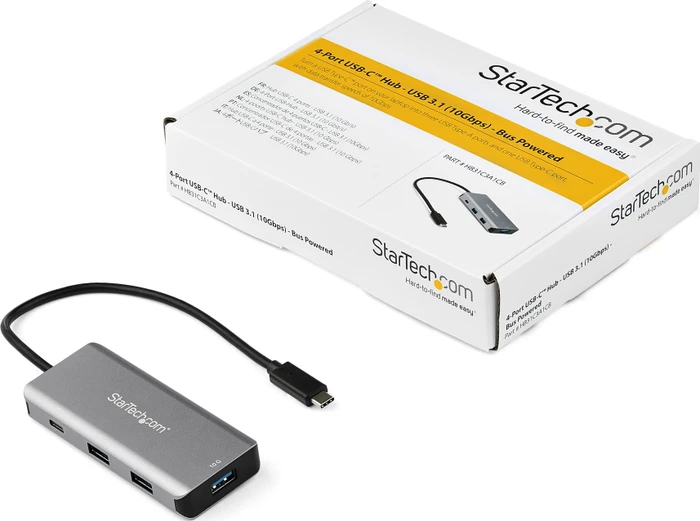 StarTech USB-Hub, 1x USB-C 3.1, 3x USB-A 3.1, USB-C 3.1 [Stecker]