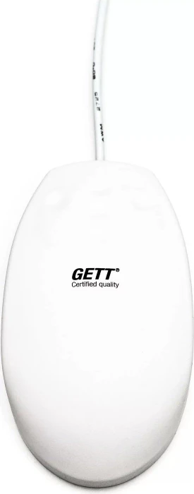 GETT KH24207 Silicone Mouse with Click-Scroll, weiß, USB