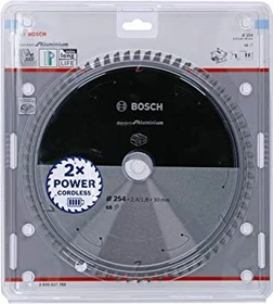 Bosch Professional Standard for Aluminium Kreissägeblatt 68Z, 254x1.8x30mm, 1 Stück