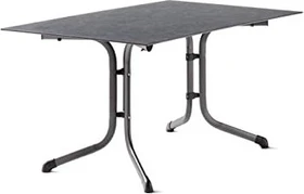 Sieger Boulevard Polytec Klapptisch 120x80cm eisengrau/beton hell