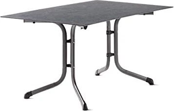 Sieger Boulevard Polytec Klapptisch 120x80cm eisengrau/beton hell