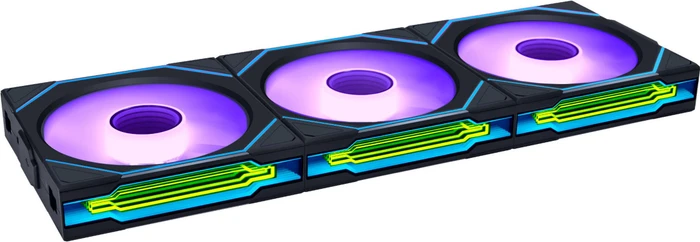 Lian Li Uni Fan SL-Infinity SL-INF120 ARGB Wireless Reverse Blade, schwarz, LED-Steuerung, 120mm, 3er-Pack