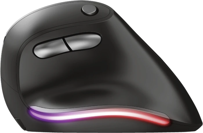 Trust Bayo Wireless Rechargeable Ergonomic Mouse, schwarz/grau, USB