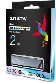 ADATA UE800 2TB silber, USB-C, USB 3.2 Gen 2×1
