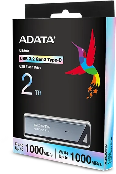ADATA UE800 2TB silber, USB-C, USB 3.2 Gen 2×1