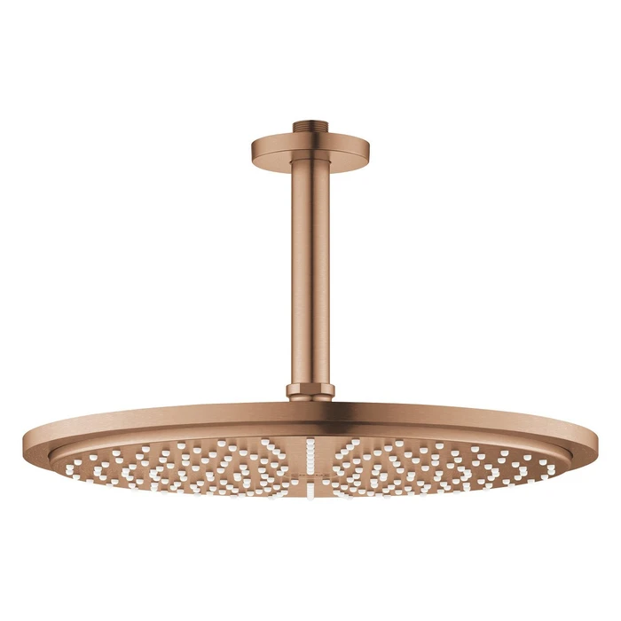Grohe Rainshower Cosmopolitan 310 Kopfbrause Deckenauslass EcoJoy warm sunset gebürstet