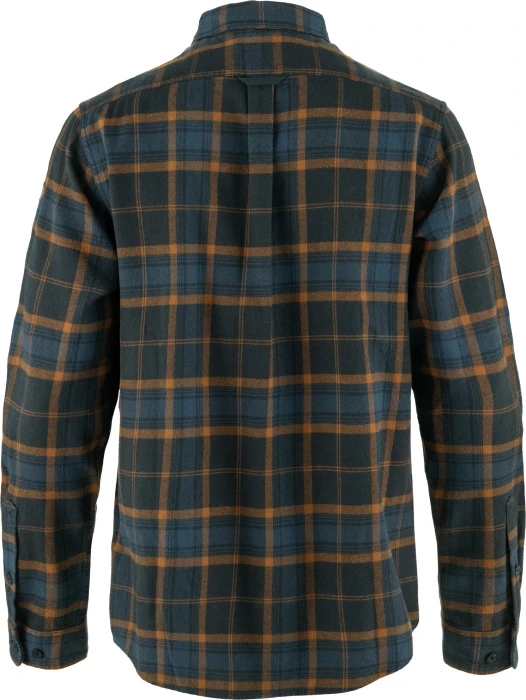Fjällräven Övik Twill Hemd langarm dark navy/chestnut (Herren)