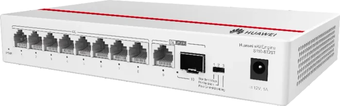Huawei eKit SME Network eKitEngine S110 Series Desktop Gigabit Switch, 9x RJ-45, 1x SFP