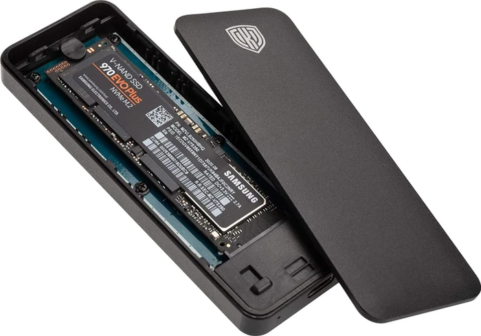Kolink M.2 PCIe SSD enclosure with USB-C, USB-C 3.1